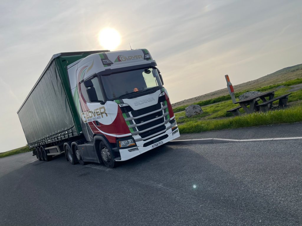 Glover lorry on the road