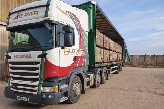 Glover lorry fully packed with you delivery
