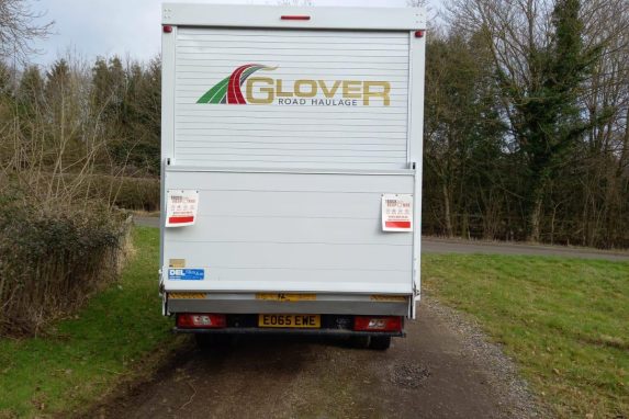 Glover van on the way to location